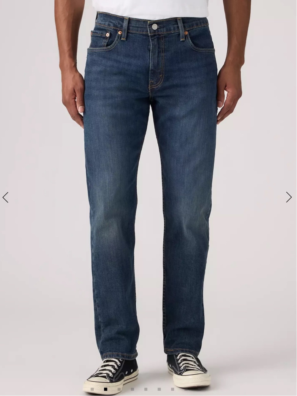 Levi’s Men’s Dark Wash 502 Taper Jeans